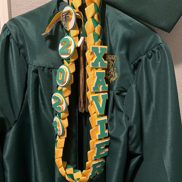 Graduation Lei/ Custom Lei/ High School College Graduation Gift ...