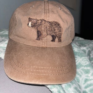Black Bear Hat One Embroidered Men Women Wildlife Baseball Cap Price ...