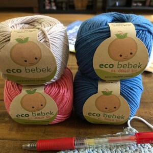 100 Organic Cotton Yarn 50g Gots Certificate Knitting Yarn Etsy
