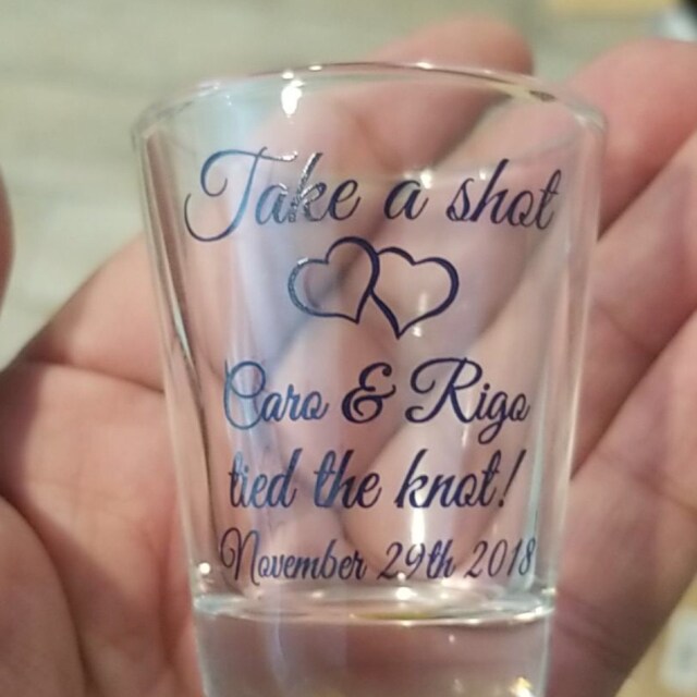 200 Wedding Favors Personalized Plastic Shot Glasses New Etsy