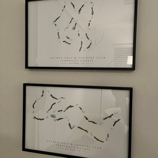 custom-golf-course-map-print-etsy