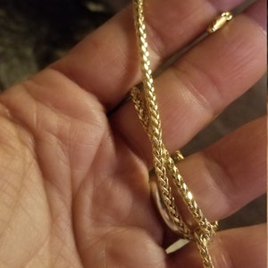 25.0 Gramm 14k solide Weißgold Franco Halskette 26 cm H 3 Jewels 25.0 Gramm 14k solide Weißgold Franco Halskette 26 cm H 3 Jewels
