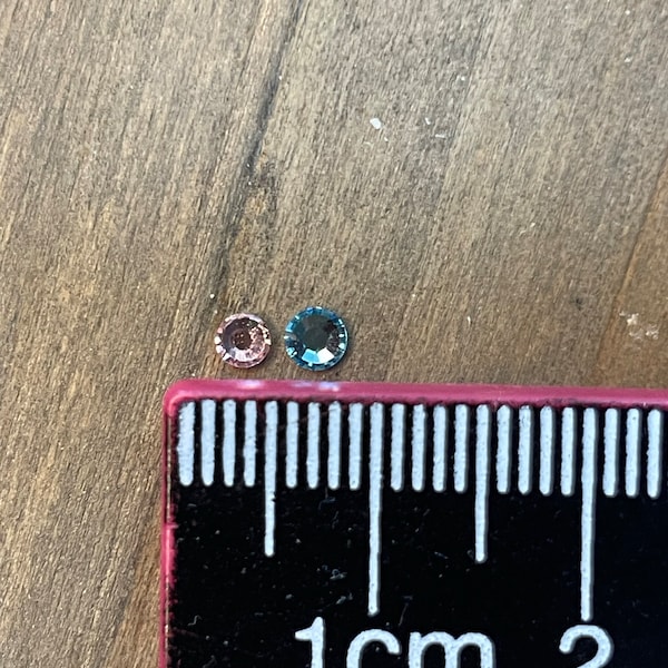 SWAROVSKI Crystals LIGHT ROSE Rhinestones Gems Stones Flat Back Non ...