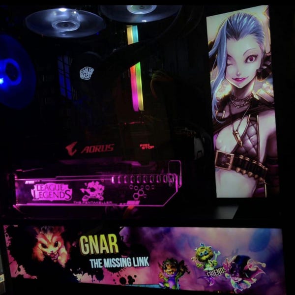Custom Picture Gaming PC Rgb Light Board Case, ARGB Gpu Backplate, GPU ...
