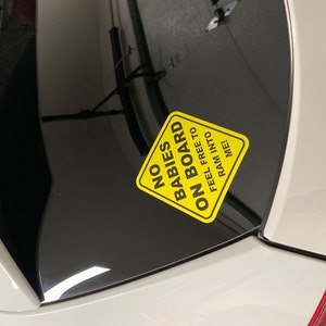 No Baby on Board (Protection) Sticker