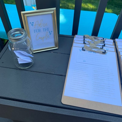 Advice for the Couple Printable Kraft Sign Cards . Bridal Shower ...
