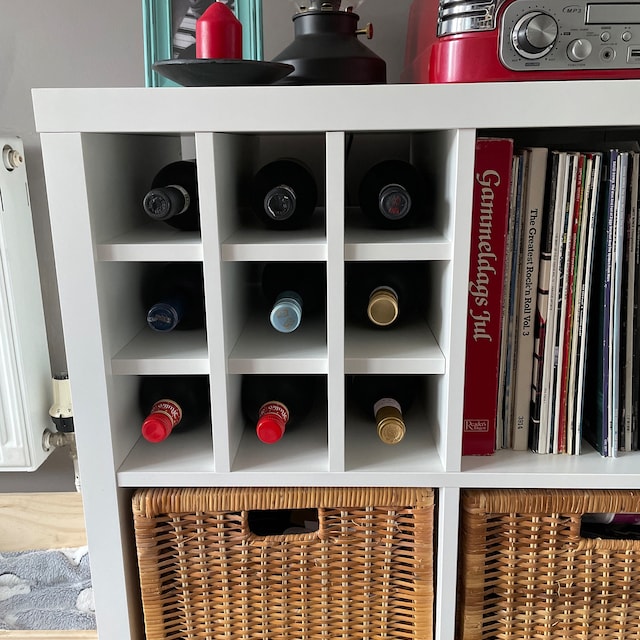 Ikea wine on sale rack kallax