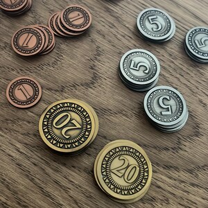 ボードゲーム用汎用金属コイン - 50枚 - Etsy 日本
