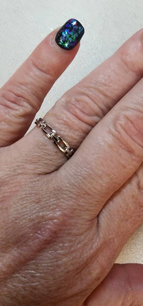 Chain Ring - Chain Link Ring - Statement Ring - Dainty Ring - Minimalist Ring - Stacking Ring - Delicate Ring - Gold Ring - SUTTON RING
