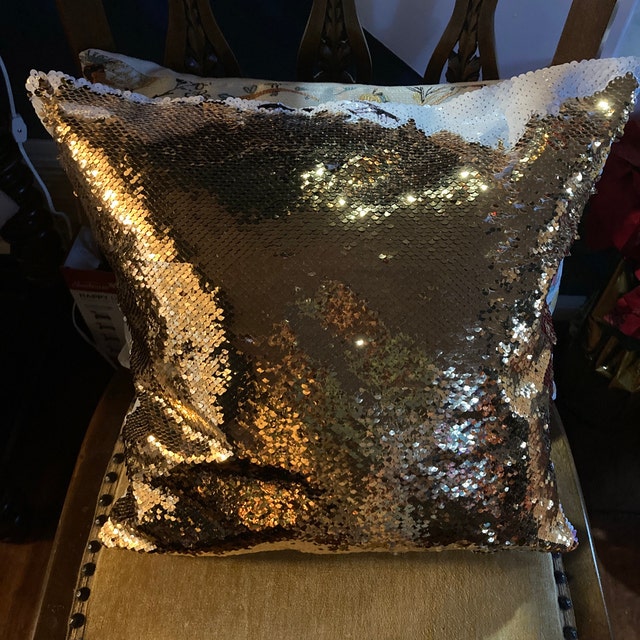 The Rock Meme Face Sequin Pillow Cover Funny the Rock Face 