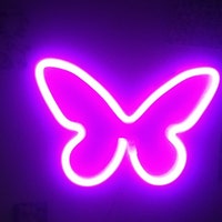 Message Me for Custom Neon Signs Butterfly Mini Neon Light Dimmer Wall ...