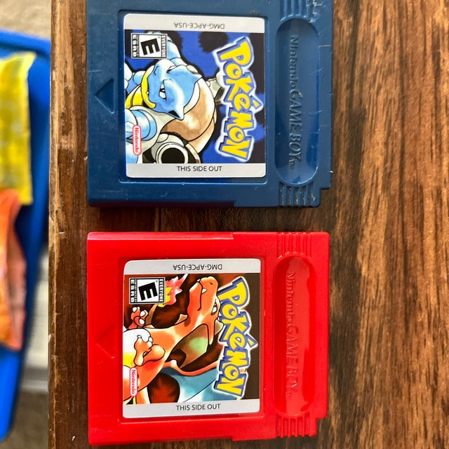 Game Boy Pokemon Red replacement label sticker