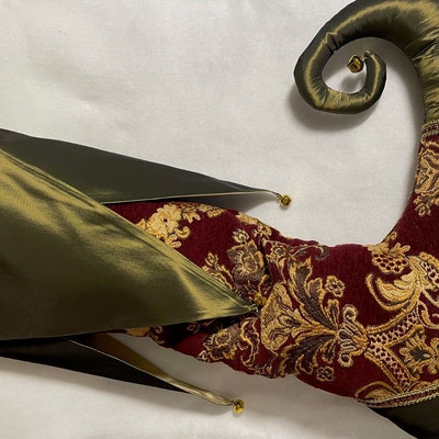 BURGUNDY GOLD Damask Chenille Upholstery Brocade Fabric 54 - Etsy
