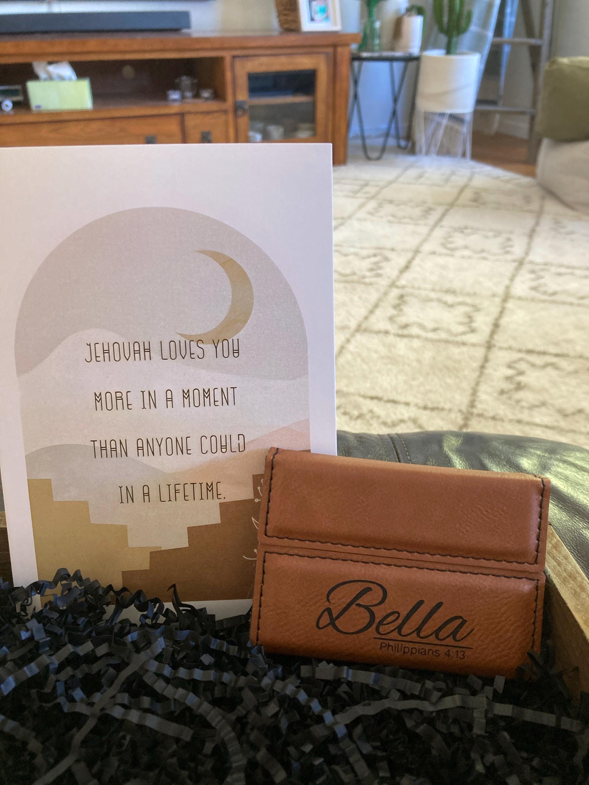 Personalized Business Card Case, Leather Business Card Holder, Engraved Leather with Name, Corporate Gift, Businessman Gift, Office Gift