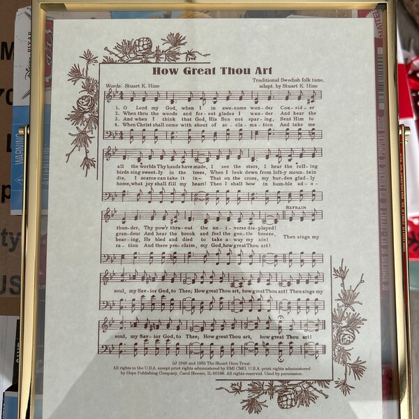 PRECIOUS MEMORIES - 8x10 Antique Hymn Vintage Verses Sheet Music ...