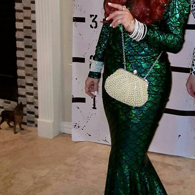 green dragon scale dress GREEN Iridescent DRAGON DRESS for Women - Limited Edition Scuba Fabric Mesh  Dress