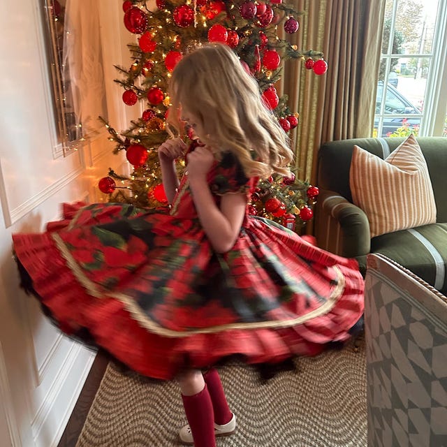 Poinsettias Dress, Christmas Dress, Girls Christmas Dress, Girls Holiday  Dress - Etsy