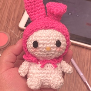 DIGITAL DOWNLOAD Crochet Amigurumi Pattern: Japanese Pink Bunny ...