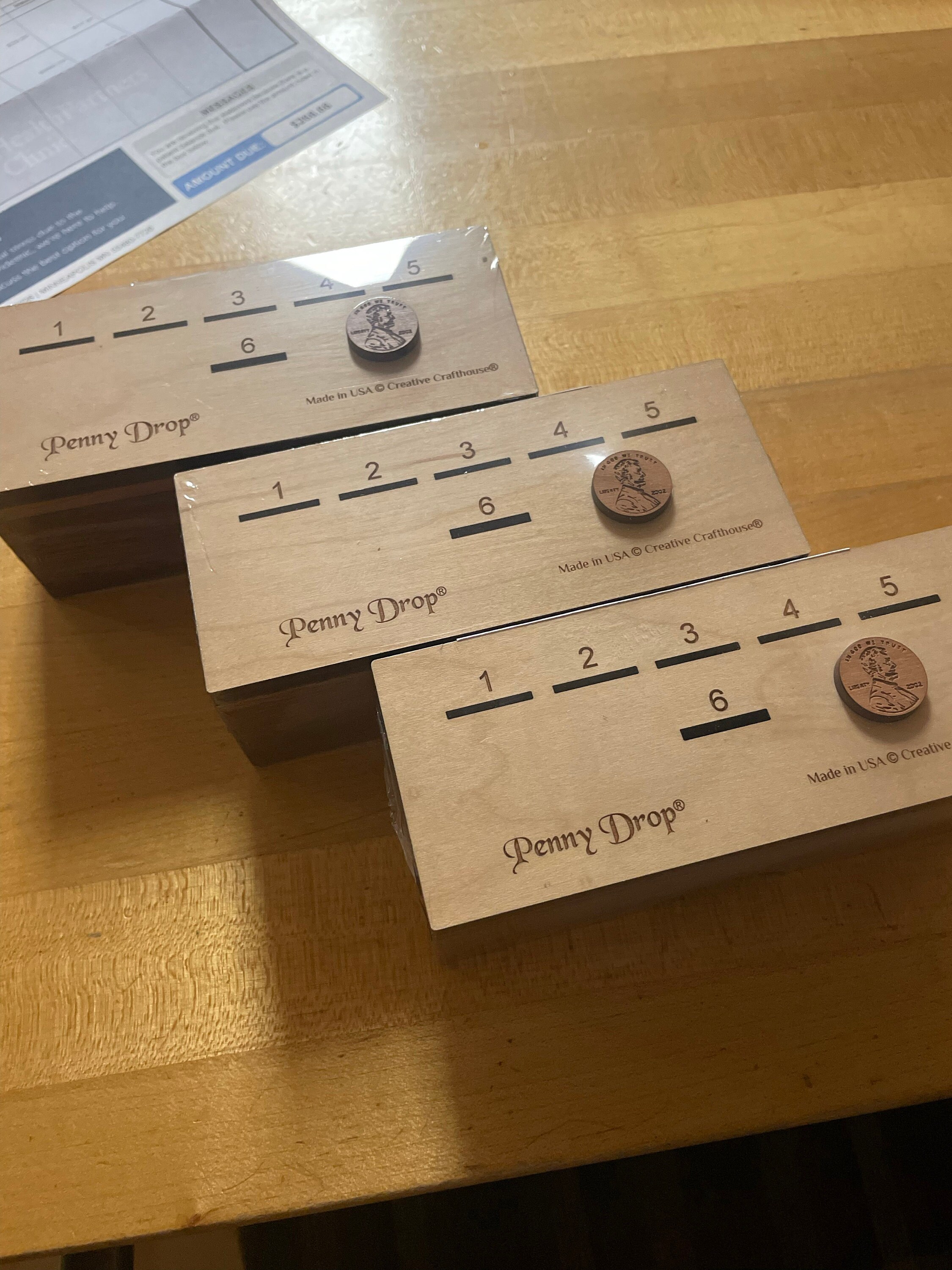 Penny Drop Game -  Size Medium - Personalizable Fun Family Game for All Ages- Funny Drinking Game to Play at the Bar