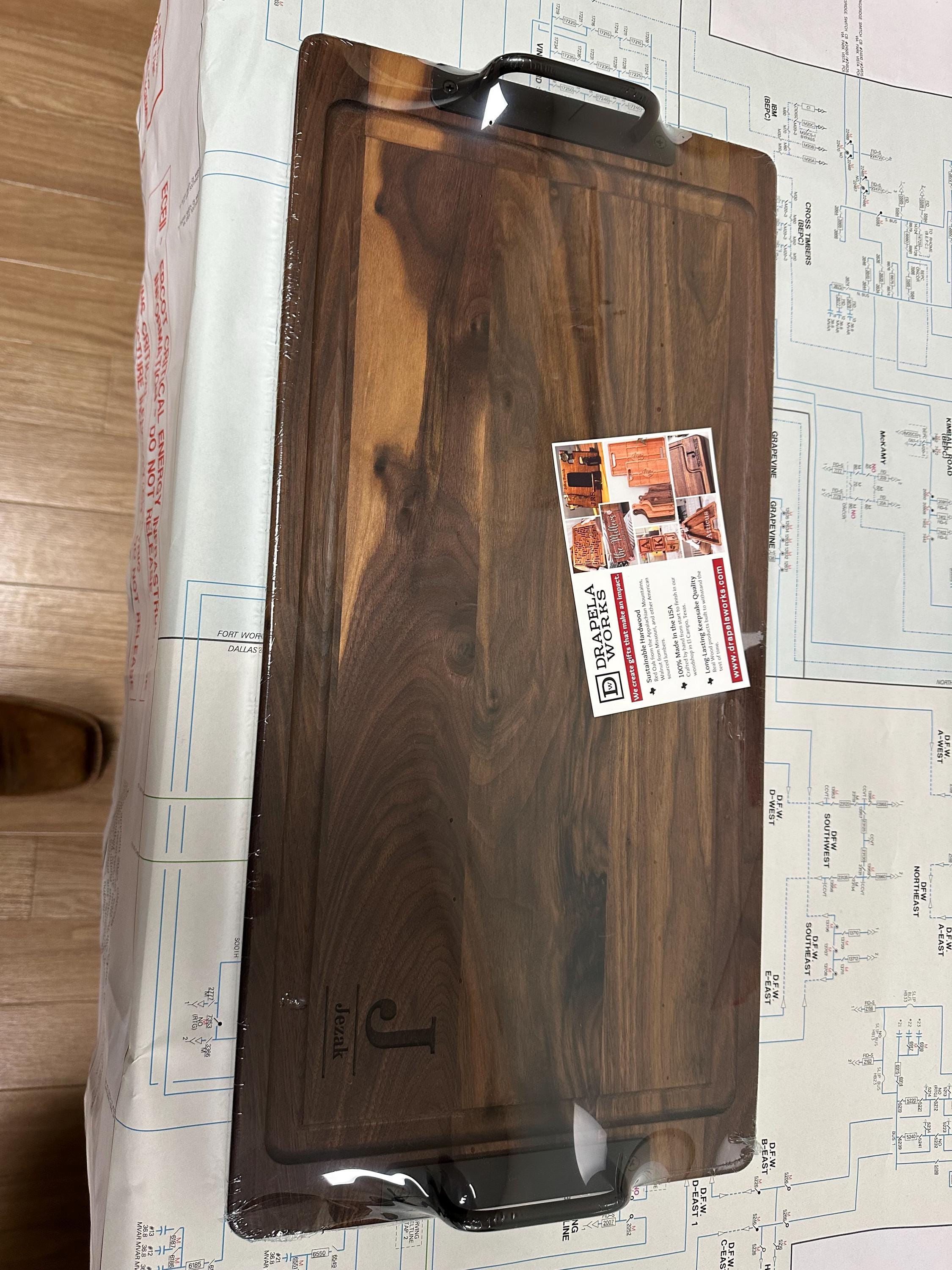 Large Cutting Board,BBQ Pit Accessory, Grilling Board, Pellet Smoker Board, Serving Tray,  Mens Cutting Board