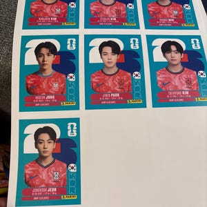 BTS Army Photocard for the World Cup 2026 in PDF/PNG - OT7 Korean