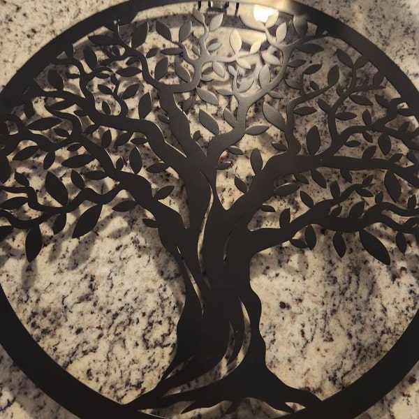 Custom Welcome Family Tree of Life Name Sign - Personalized Metal Wall ...