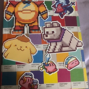 Dog Premium Sticker - Minecraft Pixel Art Sticker (with Customizable ...