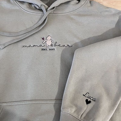 Embroidered Easter Hoodie Adventurous Bunny Design DipaliZ main image 0