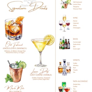 Bar menu sign photo from SFC