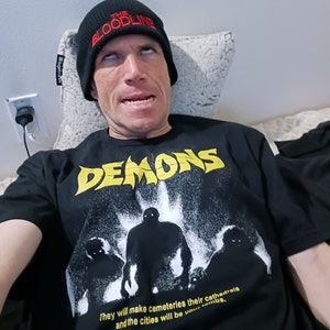 Demons 1985 T-shirt, 80s Horror Shirt, Dario Argento, Lamberto 