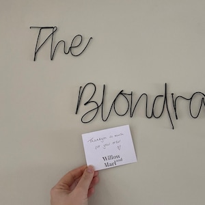 Nice Bum Wire Words for Bathroom Wall Large Wire Writing - Etsy UK