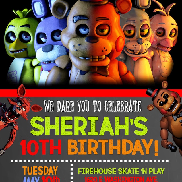 Five Nights at Freddy's Candy Wrapper FNAF Birthday 