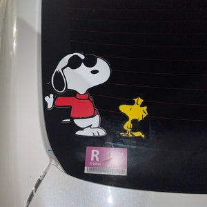 Set of 3 - Snoopy Peanuts Woodstock - Sticker Graphic - Auto, Wall, Laptop,  Cell, Truck Sticker for Windows, Cars, Trucks
