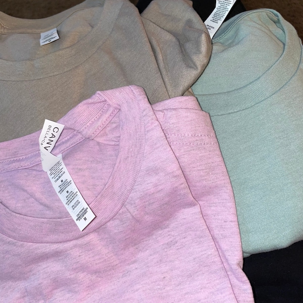 Bella Canvas Blank T-shirt for Screenprint ,htv ,vinyl ,embroidery ...