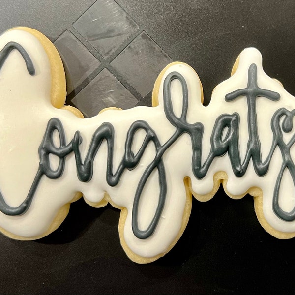 Congrats Plaque Cookie Cutter or Stencil - Etsy