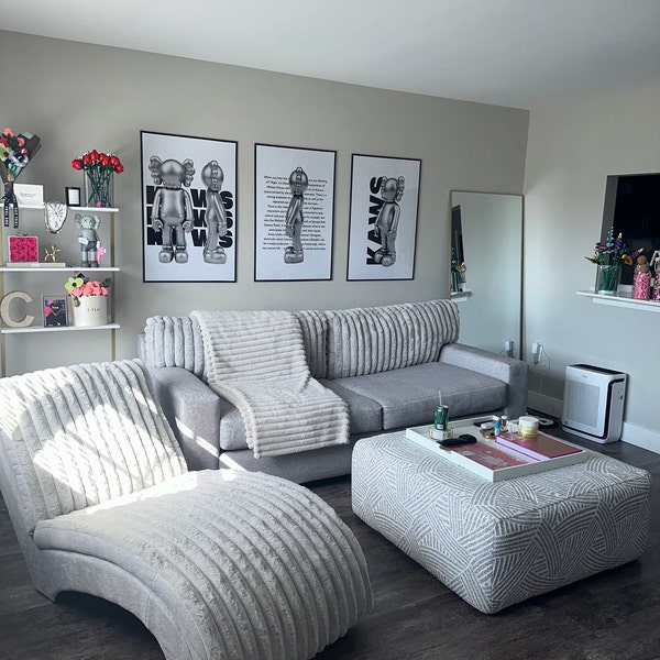 Wood Effect Hypebeast Toys Poster Set of 3, Hypebeast Figure Printable ...