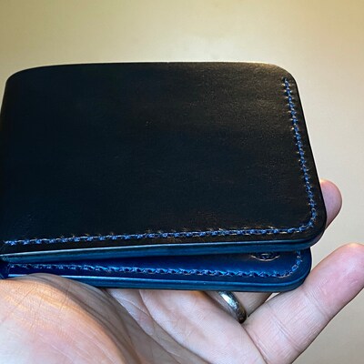 Leather Bifold Wallet - Etsy