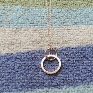 Personalized Infinity Necklace Mother Daughter Necklace | Etsy