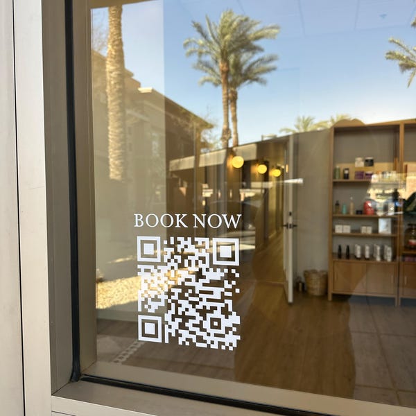 Custom QR Code Sticker | for Window, Wall, Car | Vinyl Decal for ...