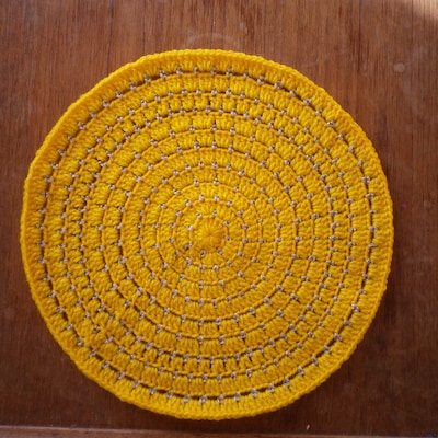 Easy Crochet Placemat Pattern. Round Placemat. Crochet Table Mat ...