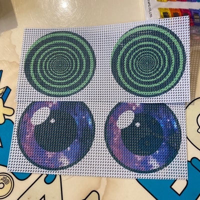 Tyqour 10 Stück Fursuit Eye Mesh - Wasserdichtes PVC Netz 30×20cm