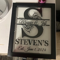 Personalized Floating Frame Split Letter, Wedding Gift, Anniversary ...
