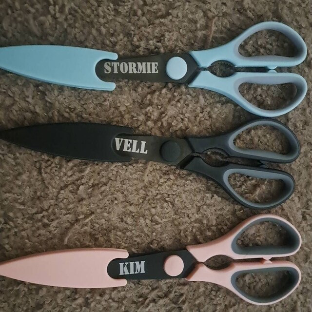 Personalized KITCHEN SCISSORS Shears Custom Engraved Home Cooking Kitchen  Birthday Gifts for Her Women Mom Girlfriend Gifts for Dad 