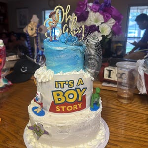 Boy Story Cake Topper: Baby Shower Sign (digital Download)
