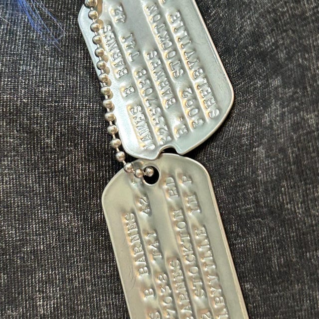 Buy 1941-1943 US Military Dog Tags With Personalised Text or Buy 1941-1943 US Military Dog Tags With Personalised Text or
