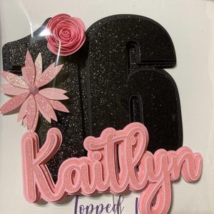 Cakeshop Gefeliciteerd Glitter Cake Topper, Bruiloft Cake Topper Decoratie Verjaardag Dubbelzijdige 400gsm Glitter Kaart Keuze 14 Van Kleuren En Tal Van Stijlen Licht Zilver