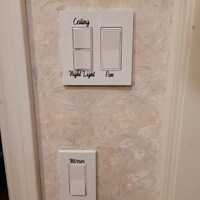 Custom Light Switch Labels // Light Switch Stickers // Light Plate Labels // Rental House Labels ...