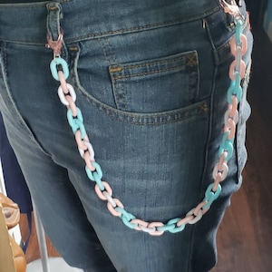 Chunky Pastel Belt Chain for Decora/ Fairy Kei/ Pride/ - Etsy