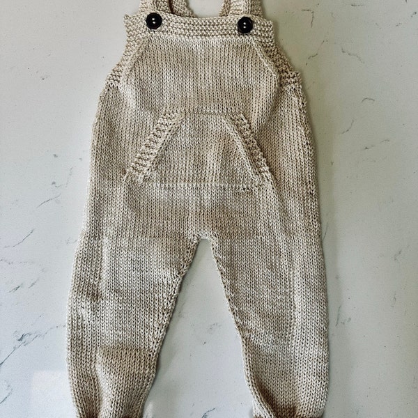 Baby Overalls Knitting Pattern Dungarees - PDF - Digital Download - Etsy