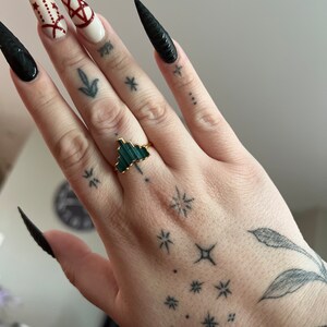 Customer photo from Bryn, Art Deco Witchy Blue Tourmaline Ring